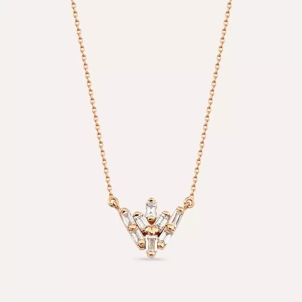 Livas Diamond Rose Gold Necklace