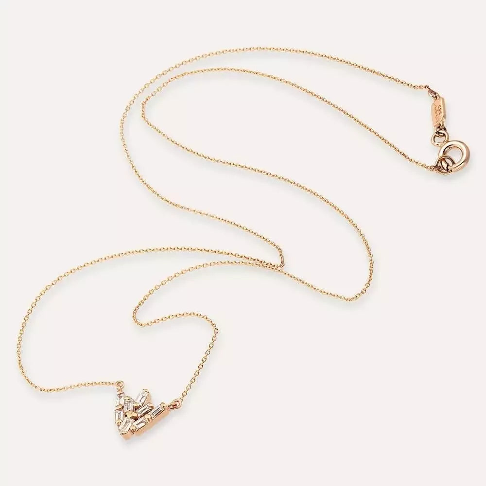 Livas Diamond Rose Gold Necklace