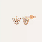 Livas Diamond Rose Gold Earrings