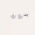 Purity 0.25 CT Marquise Cut Diamond White Gold Earrings