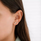 Purity 0.25 CT Marquise Cut Diamond Rose Gold Earrings