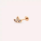 Mini Purity Pırlanta Taşlı Rose Altın Piercing