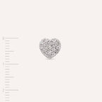 Eros White Gold Single Earring with Diamond
