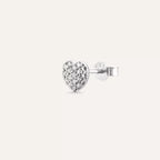 Eros White Gold Single Earring with Diamond