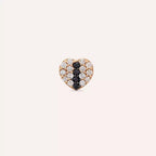 Eros Black Diamond Rose Gold Single Earring
