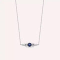 Luma Sapphire and Diamond White Gold Necklace