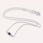 Luma Sapphire and Diamond White Gold Necklace