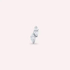 Lunes Diamond White Gold Single Earring