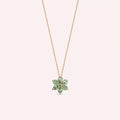 Luvis Green Sapphire Rose Gold Necklace