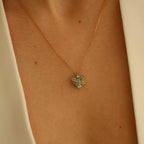 Luvis Green Sapphire Rose Gold Necklace