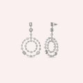Mercury Diamond White Gold Earrings