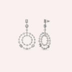 Mercury Diamond White Gold Earrings