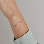 Mila Teardrop Ruby White Gold Bracelet