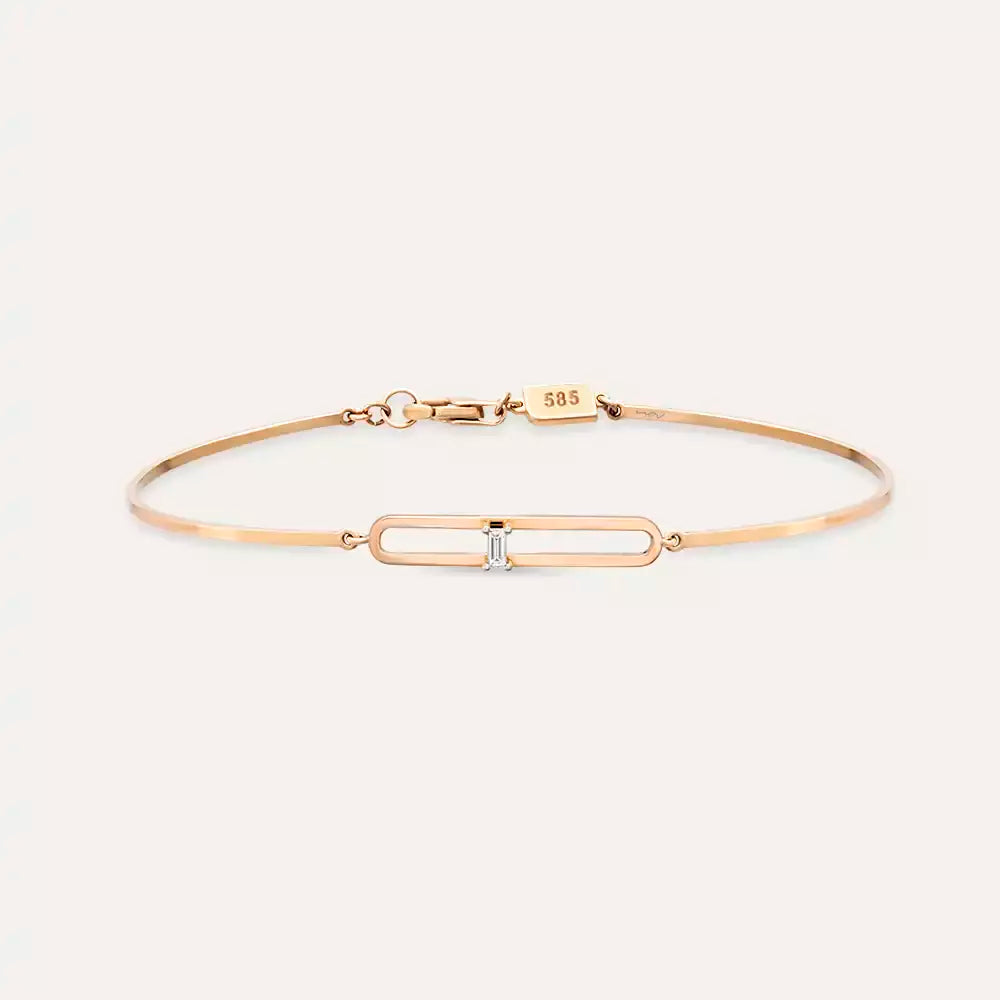Mila Diamond Rose Gold Bracelet