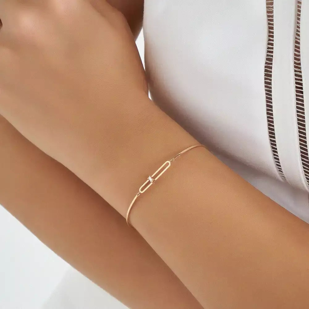 Mila Diamond Rose Gold Bracelet