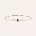 Mila Sapphire Rose Gold Bracelet