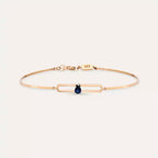 Mila Sapphire Rose Gold Bracelet
