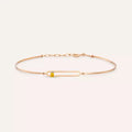 Mila Yellow Sapphire Rose Gold Bracelet