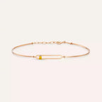 Mila Yellow Sapphire Rose Gold Bracelet