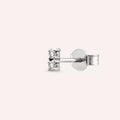 Mild Diamond White Gold Single Earring