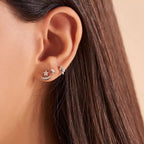 Mira Diamond White Gold Single Earring