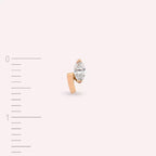 Mira Diamond Rose Gold Single Earring