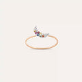 Mona 0.09 CT Multicolor Sapphire Rose Gold Ring