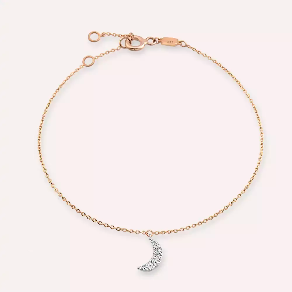 Mona Diamond-Accented Rose Gold Bracelet