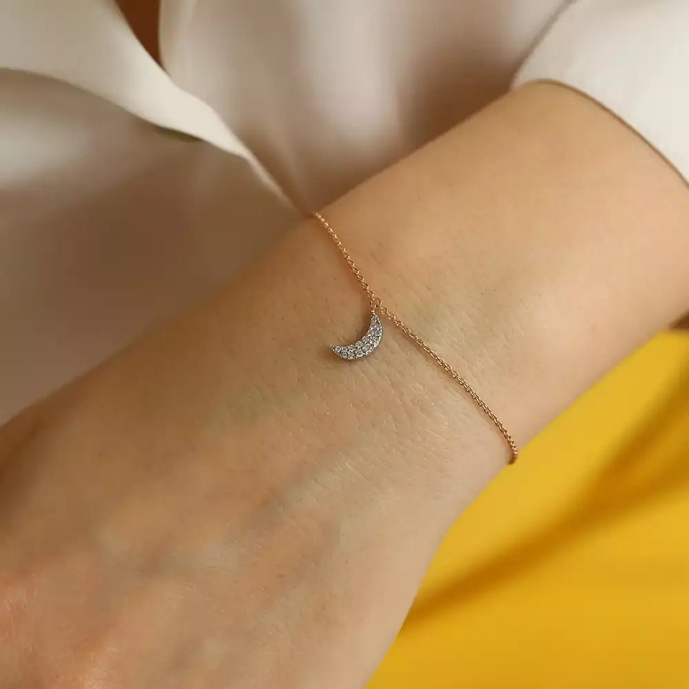 Mona Diamond-Accented Rose Gold Bracelet