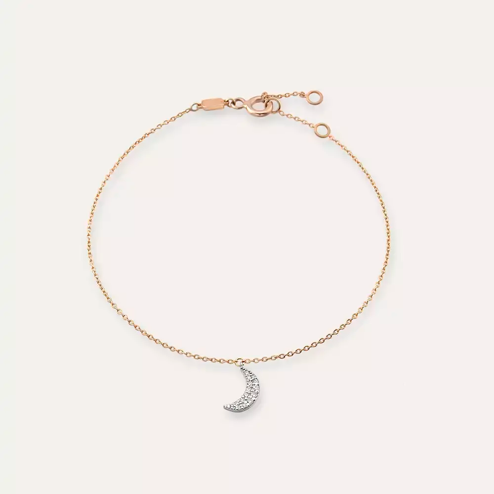 Mona Diamond Rose Gold Anklet