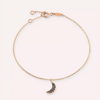 Mona Black Diamond Rose Gold Bracelet