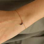 Mona Black Diamond Rose Gold Bracelet