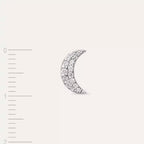 Mona Diamond White Gold Single Earring