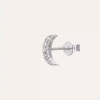 Mona Diamond White Gold Single Earring