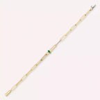 Nest Emerald and Diamond Rose Gold Bracelet