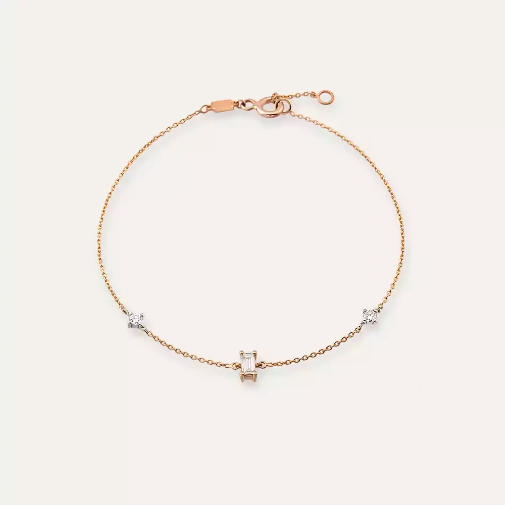 Nina Diamond-Accented Rose Gold Bracelet