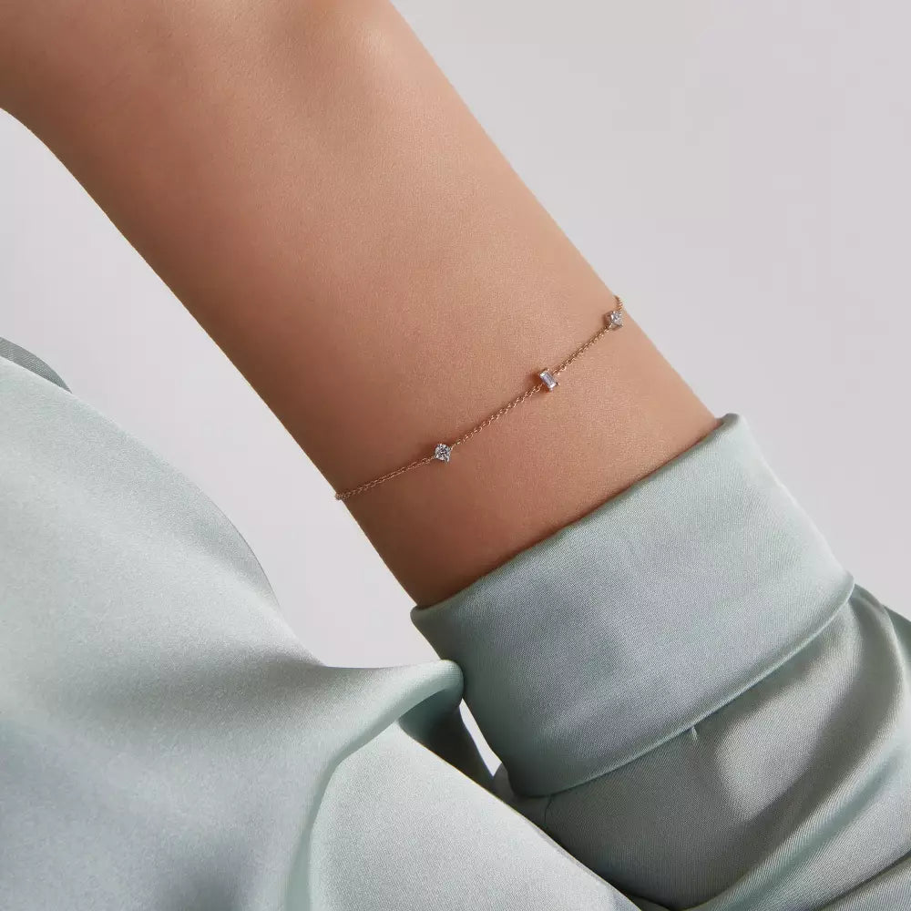 Nina Diamond-Accented Rose Gold Bracelet