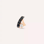 Niva Black Diamond Rose Gold Piercing