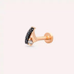 Niva Black Diamond Rose Gold Piercing