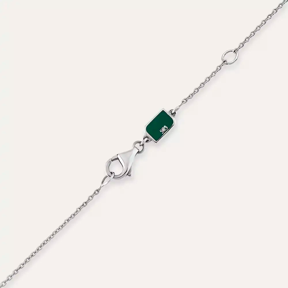 Nocta Sapphire and Diamond White Gold Necklace