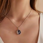 Nocta Sapphire and Diamond White Gold Necklace