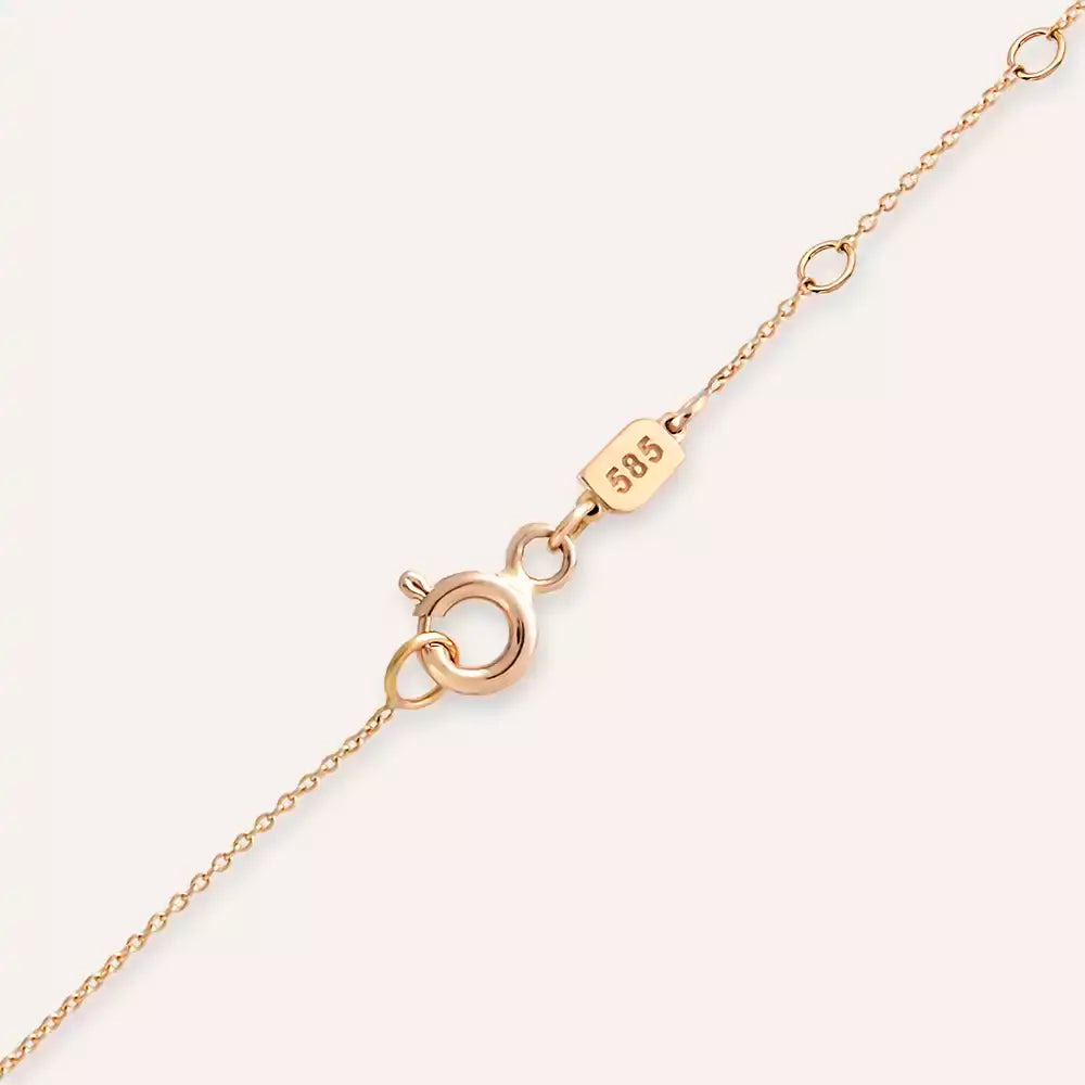 Nocta Ruby and Diamond Rose Gold Necklace