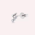 Pulse Princess Cut Diamond White Gold Single Earring
