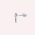 Nova Diamond-Studded White Gold Piercing