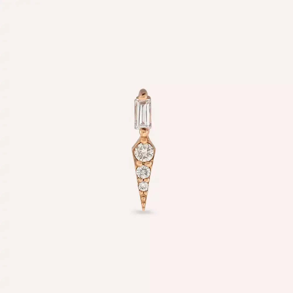 Nova Diamond Rose Gold Piercing