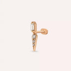 Nova Diamond Rose Gold Piercing