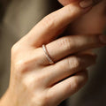Oasis 1.09 CT Diamond Rose Gold Spiral Ring
