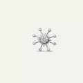 Flux 0.05 CT Diamond White Gold Single Earring