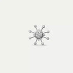 Flux 0.05 CT Diamond White Gold Single Earring
