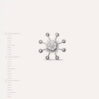 Flux Diamond White Gold Single Earring